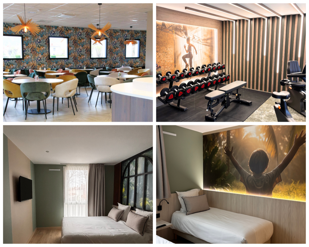 Travaux de plâtrerie, peinture et plafonds par CAROFF Batiment à l'Hôtel Le Kennedy*** Clermont-Ferrand